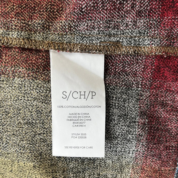 CABI Women's Pearl Embellished Zip Up Collage Plaid Jacket sz S - Picture 5 of 12